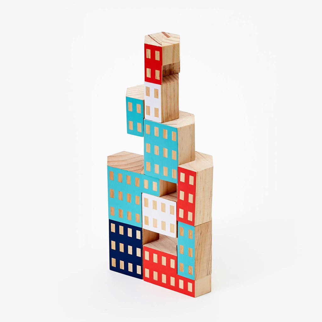 Areaware Blockitecture Habitat : autre composition architecturale du même set.